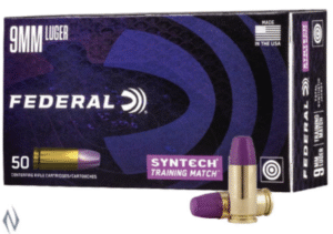 FEDERAL 9MM LUGER 124GR TSJ FN SYNTECH TRAINING MATCH